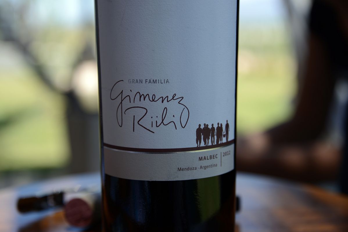 05-15 Gran Familia Malbec Wine Tasting At Gimenez Rilli On The Uco Valley Wine Tour Mendoza